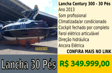 Lancha Century 300 - 30 Pes
